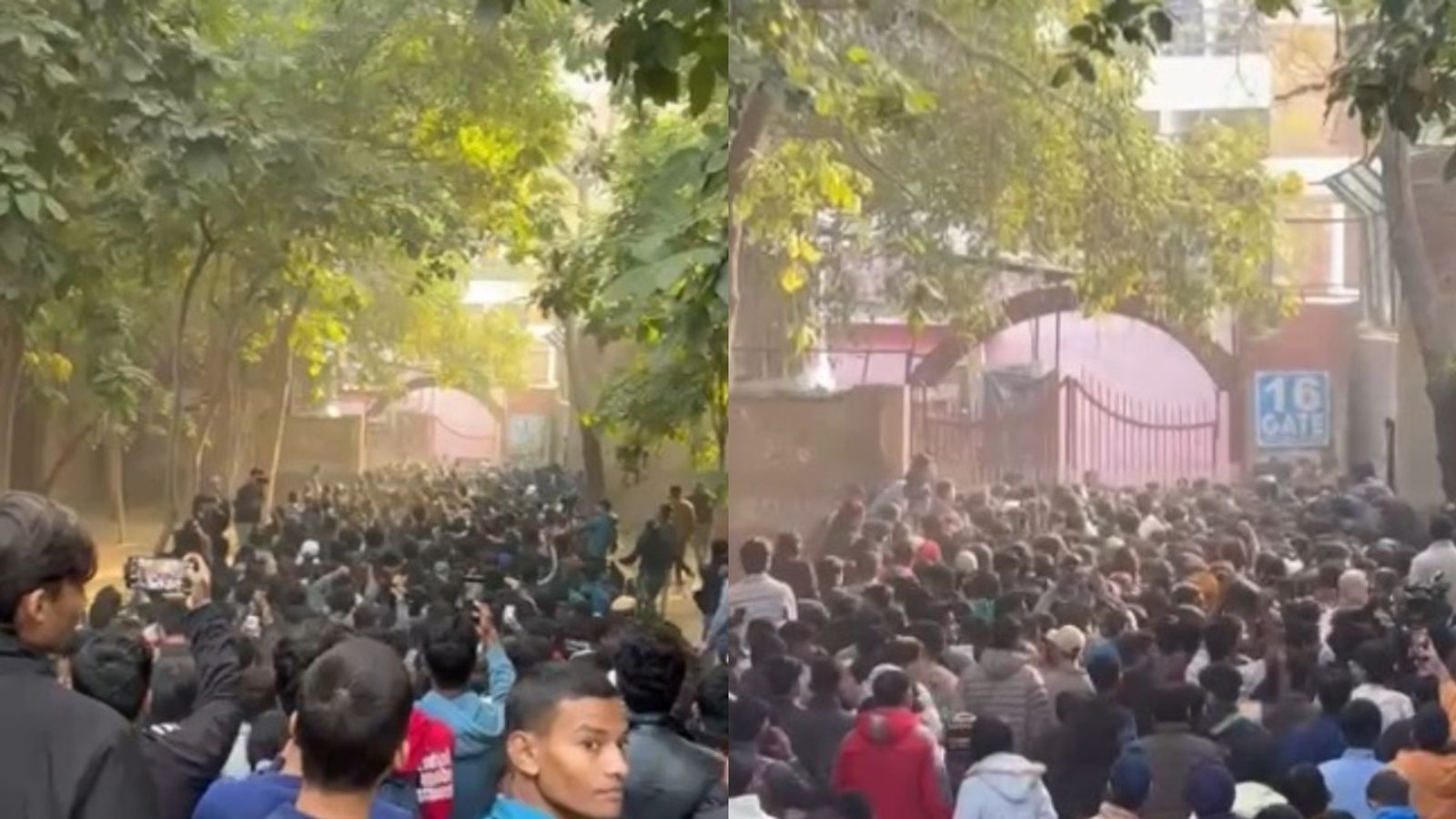 Fans injured in stampede outside Arun Jaitley Stadium as massive crowd erupt to witness Virat Kohli's Ranji Trophy return after 12 years Fans injured in stampede outside Arun Jaitley Stadium as massive crowd erupt to witness Virat Kohli's Ranji Trophy return after 12 years