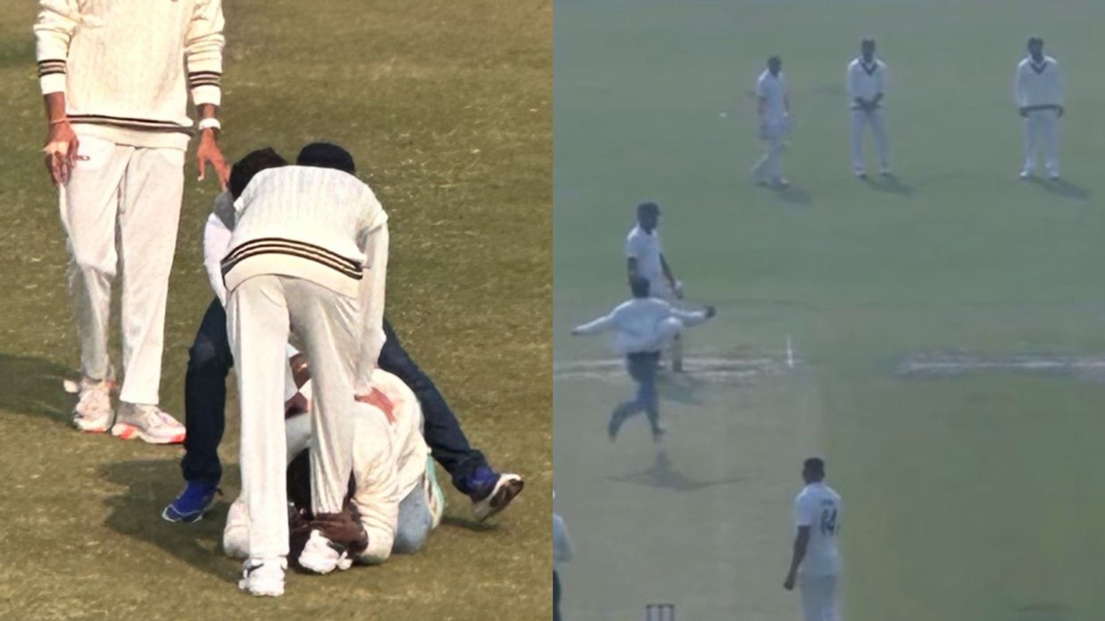 Virat Kohli's fan breaches security and enters ground to touch Indian maestro's feet - WATCH Virat Kohli's fan breaches security and enters ground to touch Indian maestro's feet - WATCH