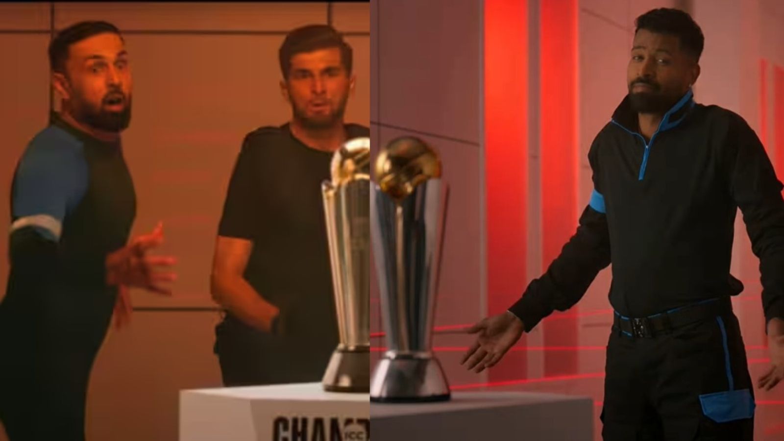 Watch | 'India is ready to showcase its unique brand of cricket...': Hardik Pandya hypes up ICC Champions Trophy 2025 Hardik Pandya with Mohammad NabI, Shaheen Shah Afridi around the ICC Champions Trophy