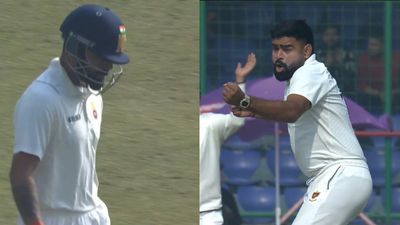 'When your strike rate is lower than your age': Netizens troll Virat Kohli after he fails to perform for Delhi in Ranji Trophy comeback Virat Kohli and Himanshu Sangwan