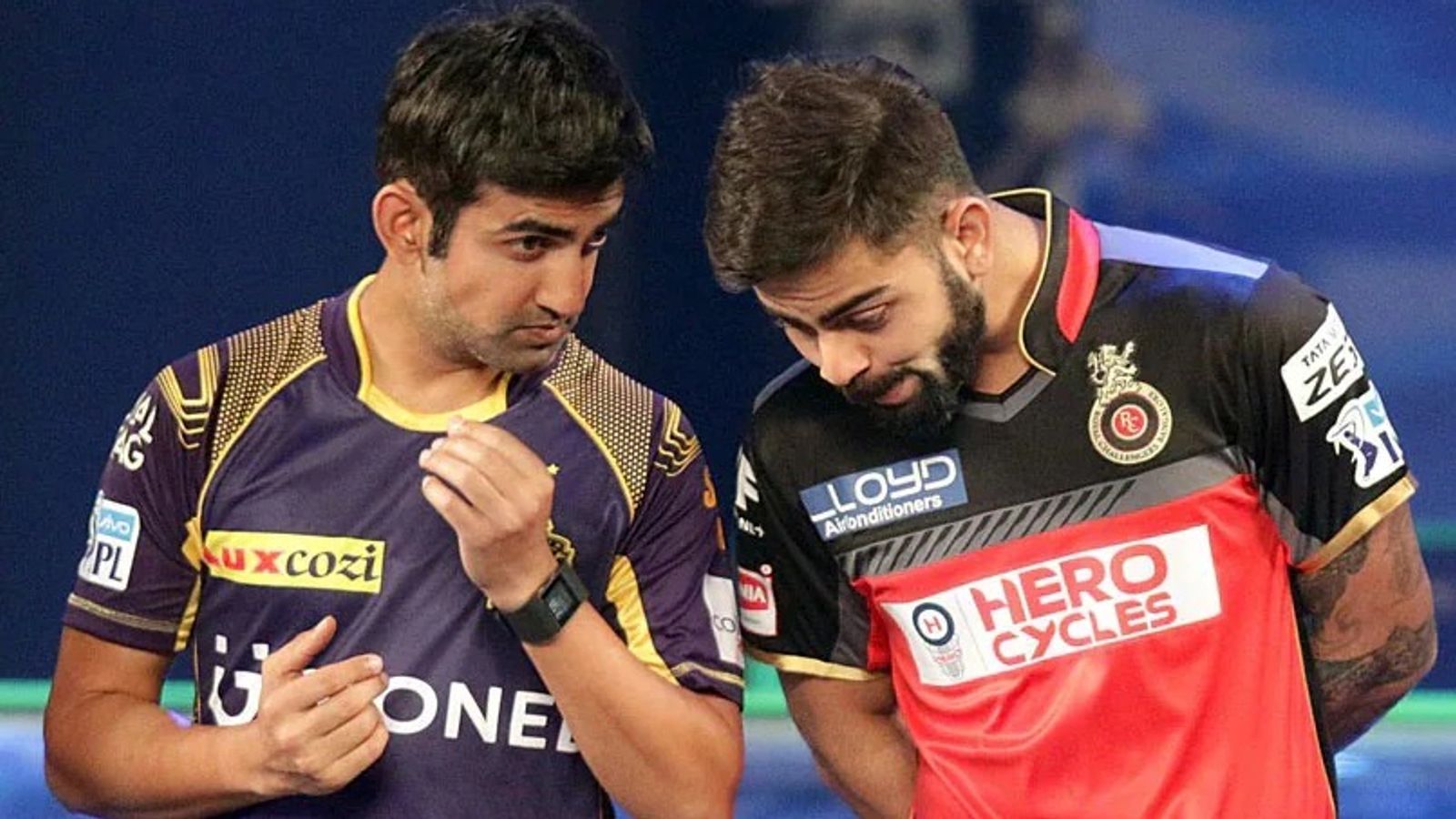 'Mujhe log iss liye jaante hain ki maine fight rukwayi thi, mere cricket ke wajah se nahi': Ex-KKR star on Virat Kohli-Gautam Gambhir's IPL brawl RCB superstar Virat Kohli (R) and former KKR mentor Gautam Gambhir in frame