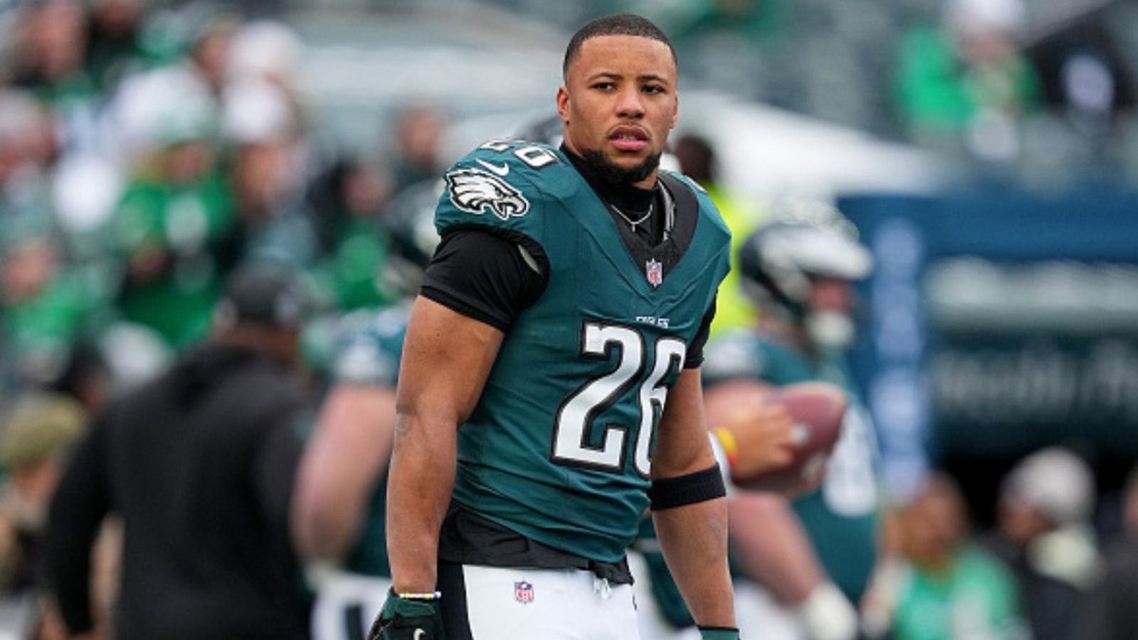 Philadelphia Eagles Saquon Barkley - Philadelphia Eagles Injury Report: Saquon Barkley gives major injury scares after missing practice ahead of Super Bowl 59 - SportsTak