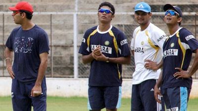 India's bowling coach at CoE steps down in middle of India vs England T20I series due to personal reasons File Photo: (L to R) Former India cricketers Yuvraj Singh, Irfan Pathan, Hemang Badani and Sairaj Bahutule in frame