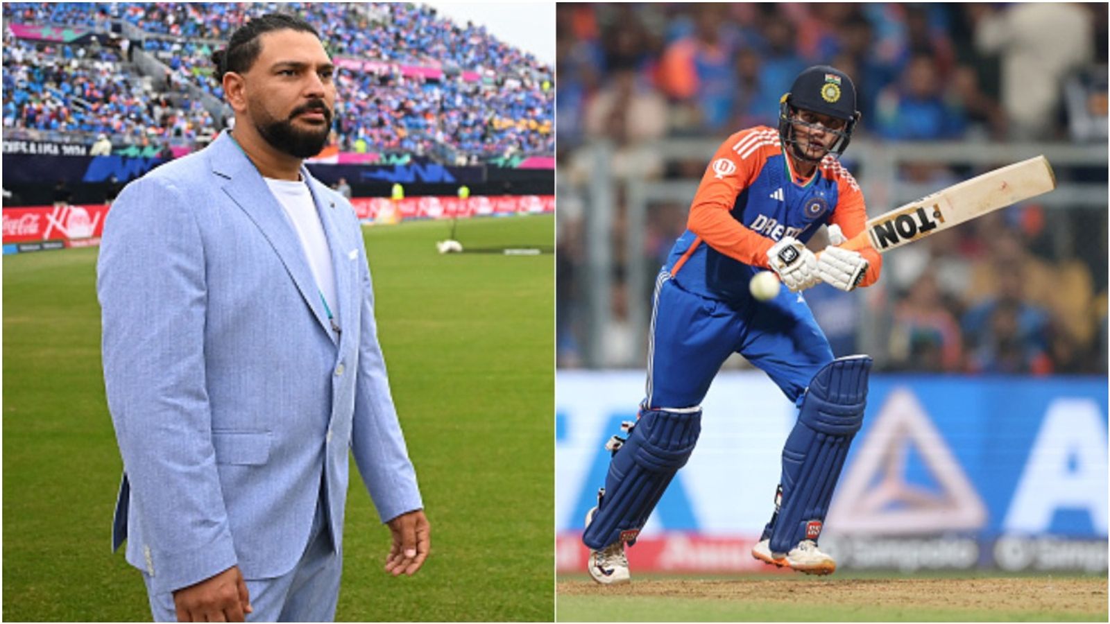 'Yuvi Paaji put all these things in my mind...': Abhishek Sharma's big revelation on mentor Yuvraj Singh after 135-run carnage in Wankhede Legendary all-rounder Yuvraj Singh (L) and India's star batter batter Abhishek Sharma in frame