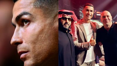 Football Legend Cristiano Ronaldo goes home defeated at UFC Night in Saudi Arabia, here's how Ronaldo during UFC night