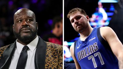'I think Dallas got the...: NBA Legend Shaquille O’Neal Drops Bombshell Claim on Luka Doncic's Shock Transfer from Mavericks Shaquille O'Neal and Luka Doncic in the frame.