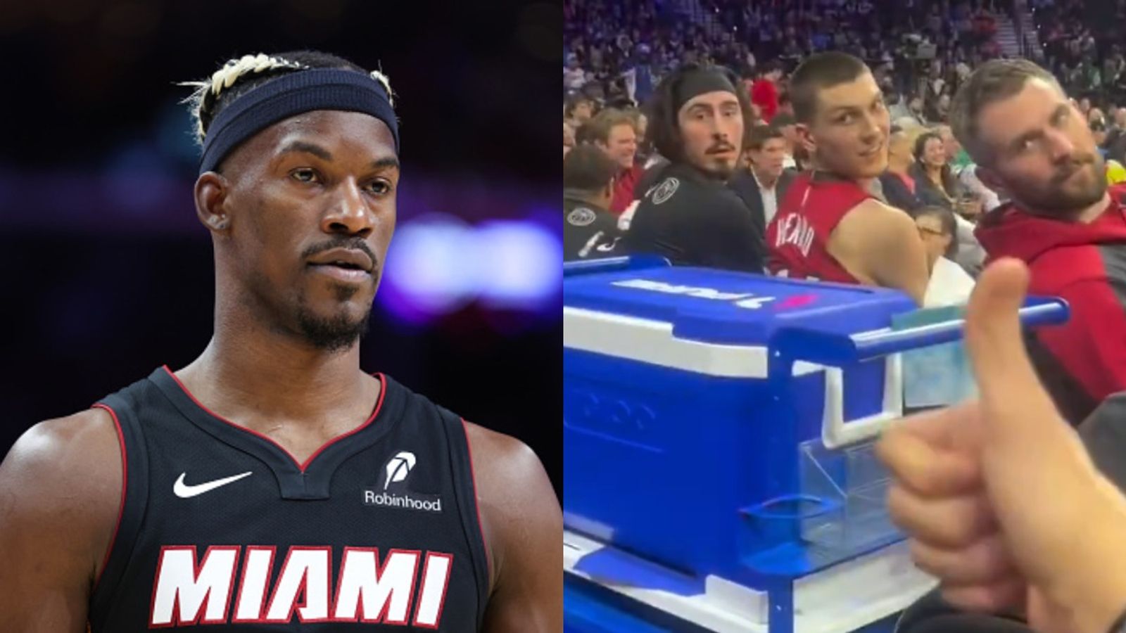 Watch: Heat Players Learn of Jimmy Butler Trade from a Fan Mid-Game, Real time video gets viral Jimy Butler and Heat players in the frame