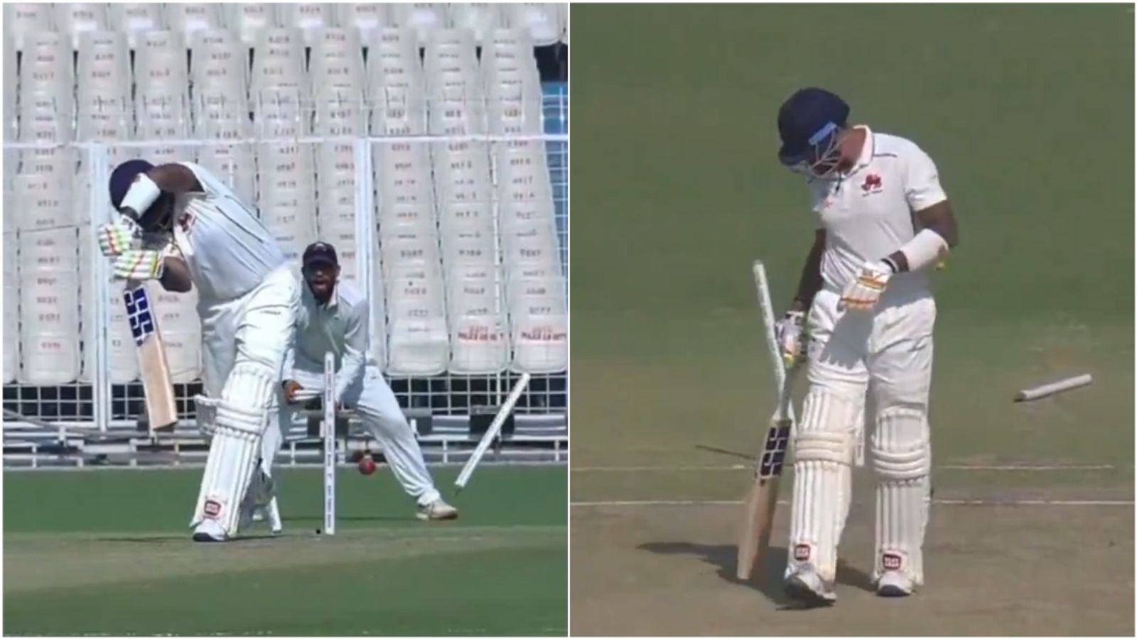 Suryakumar Yadav left stunned as Haryana pacer breaches his defense and sends middle stump on a walk with 125.5 kmph delivery; watch video Mumbai's Suryakumar Yadav reacts as he gets bowled by Haryana's Sumit Kumar in Ranji Trophy 2024-25 quarterfinal clash at Eden Gardens, Kolkata.