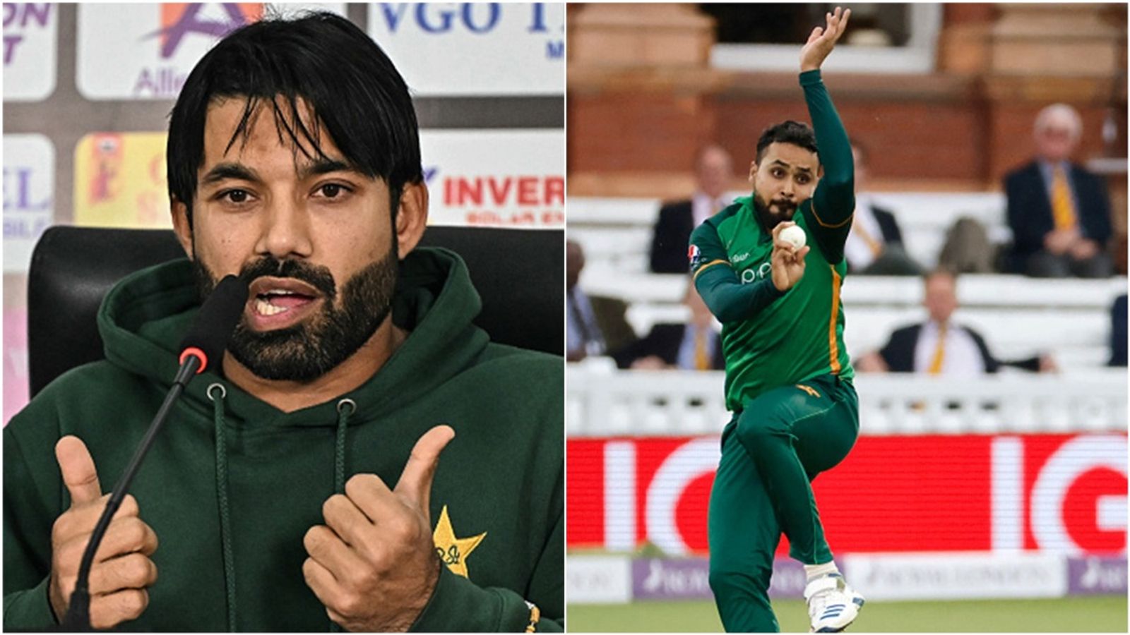 'Last 2 years in List A cricket, his average is 46': Mohammad Rizwan responds to Wasim Akram's 'bowling average 100 ki, batting average 9 ki' comment Mohammad Rizwan in a press conference; Faheem Ashraf's bowling action.