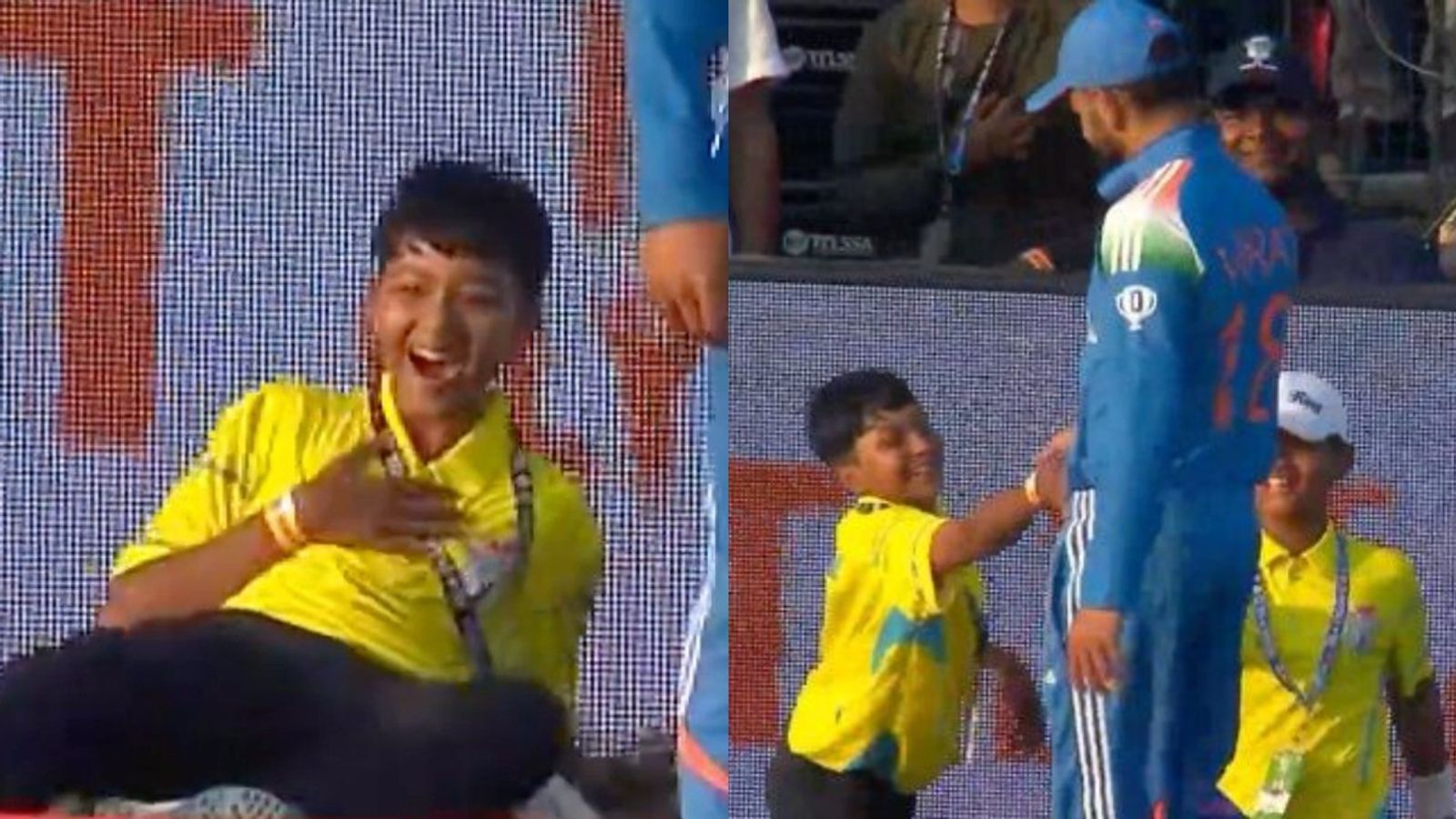 Virat Kohli's gesture towards young ballboy wins hearts, RCB makes special post for the moment from 2nd ODI in Cuttack Virat Kohli shakes hands with ballboy in Barabati Stadium