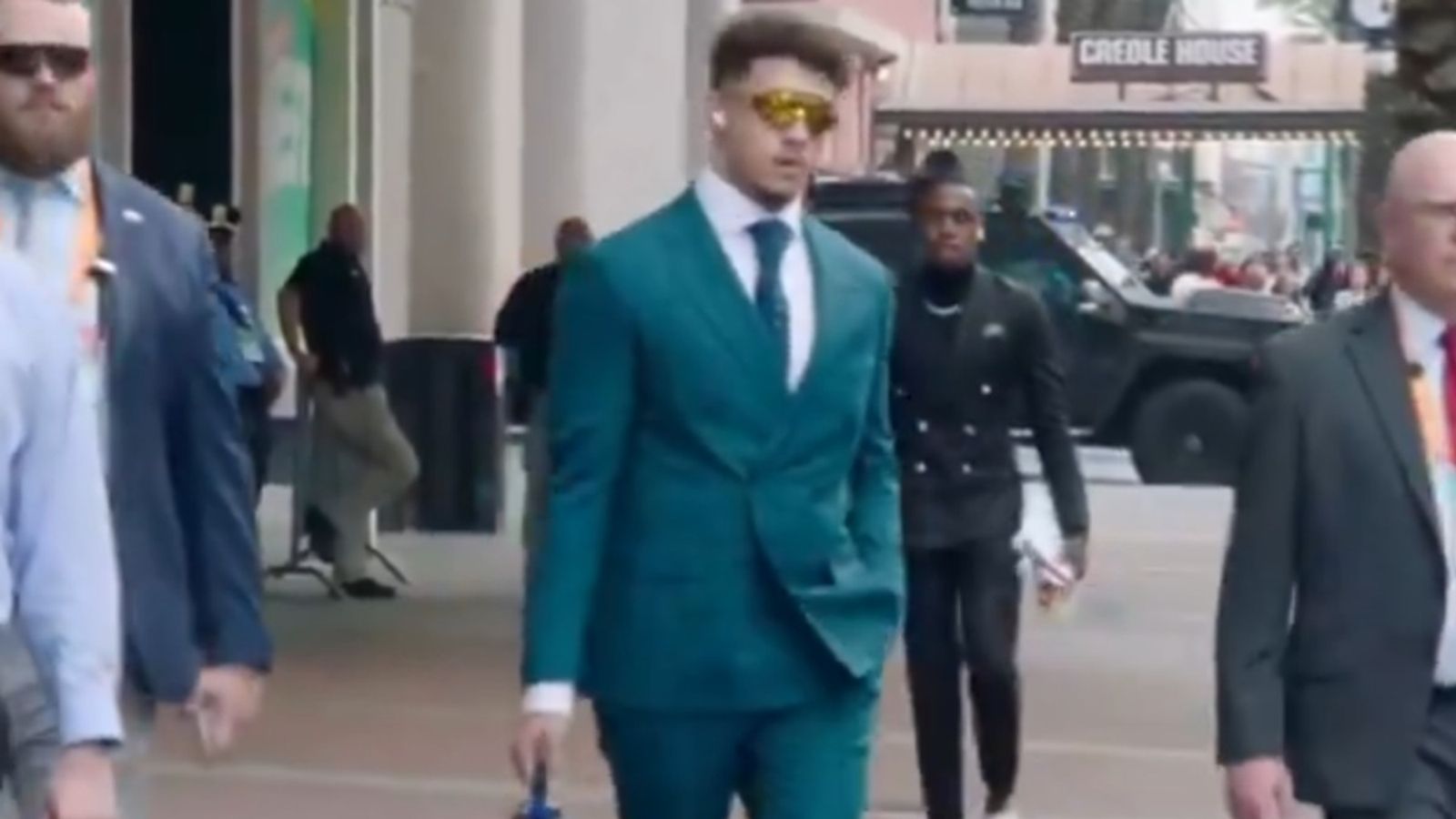 Watch: Chiefs Patrick Mahomes trolls Eagles with his outfit to Caesars Superdome ahead of Super Bowl 2025 showdown Patrick Mahomes in the frame