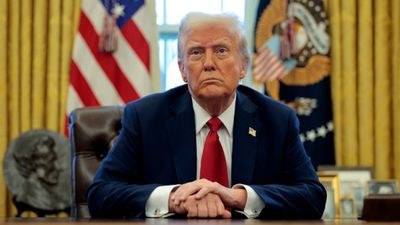 US President Donald Trump picks this team to win Super Bowl 2025 Donald Trump in the frame