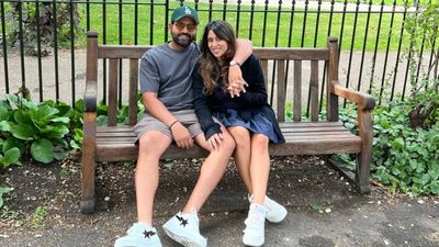Rohit Sharma's wife Ritika Sajdeh reacts as hitman soars back to form in 2nd ODI against England Rohit Sharma and Ritika Sajdeh