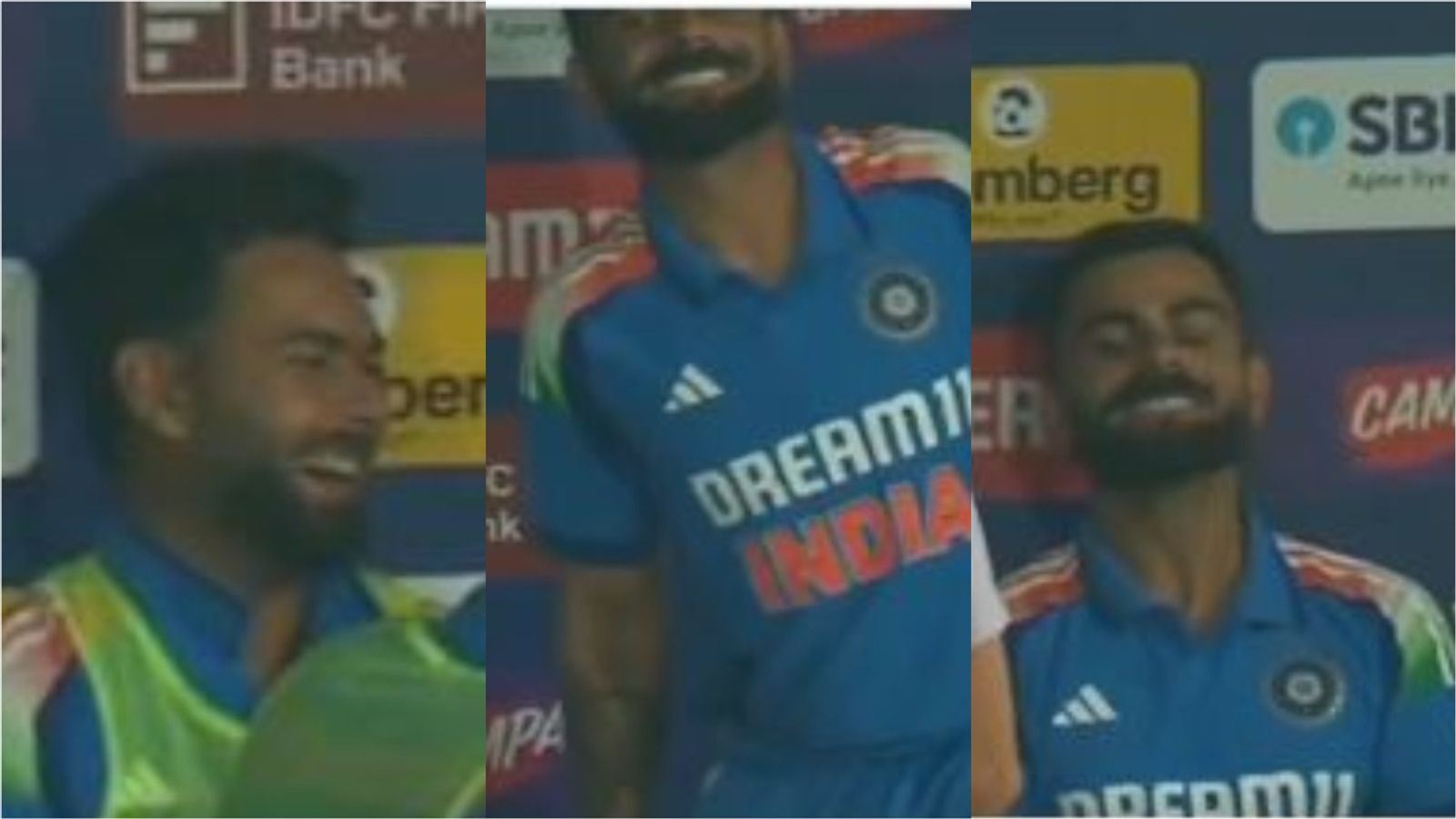 Watch: Virat Kohli hilariously mimics Suryakumar Yadav's chewing gum act during IND vs ENG 2nd ODI to leave Shubman Gill, Rishabh Pant in fits of laughter Watch: Virat Kohli hilariously mimics Suryakumar Yadav's chewing gum act during IND vs ENG 2nd ODI to leave Shubman Gill, Rishabh Pant in fits of laughter