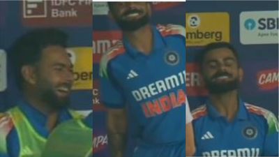 Watch: Virat Kohli hilariously mimics Suryakumar Yadav's chewing gum act during IND vs ENG 2nd ODI to leave Shubman Gill, Rishabh Pant in fits of laughter Virat Kohli hilariously mimicked Suryakumar Yadav's chewing gum act during IND vs ENG 2nd ODI to leave Shubman Gill, Rishabh Pant in fits of laughter