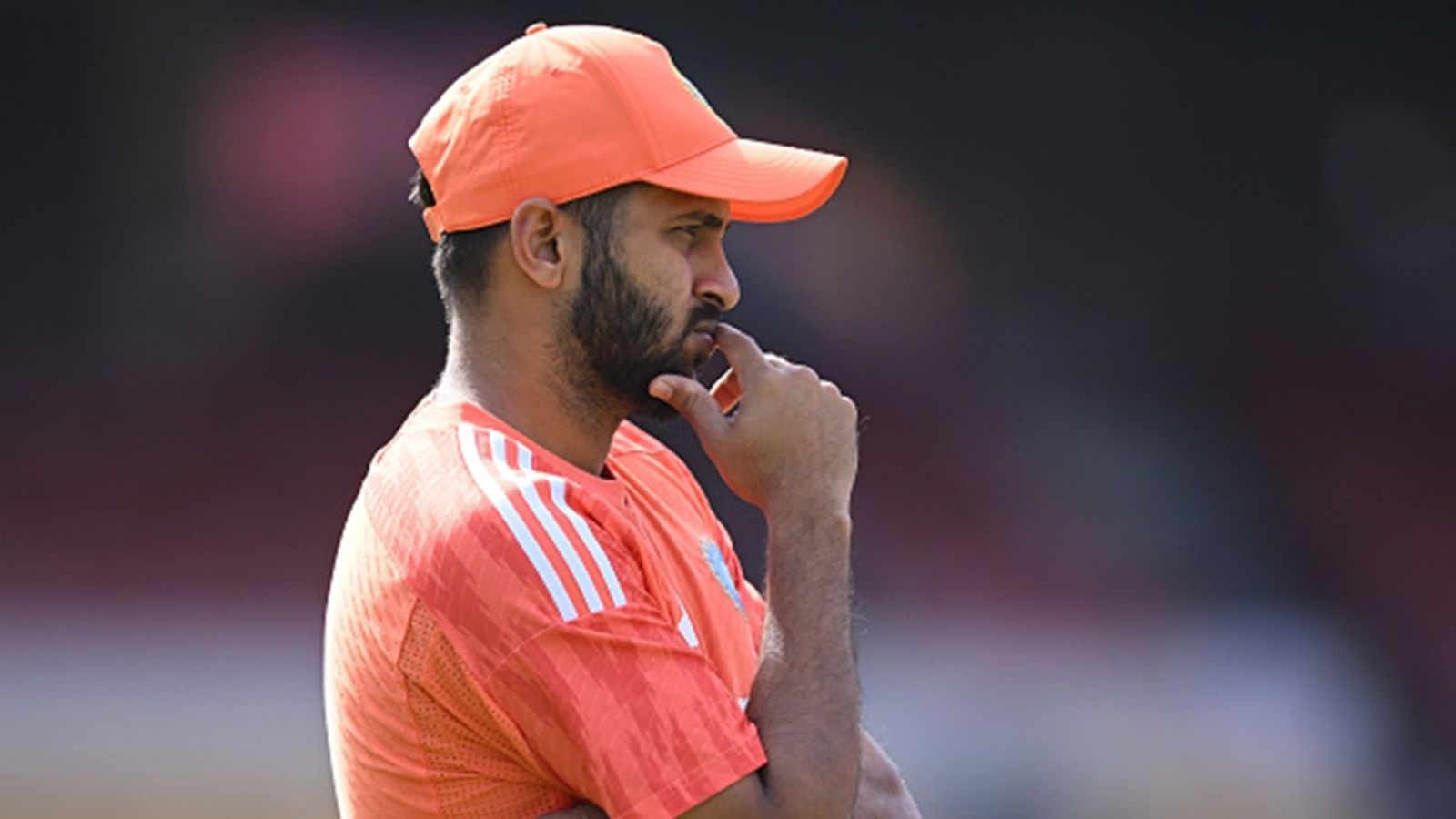 'When there's no place in the team...': Shardul Thakur gets emotional after six-fer in Ranji Trophy quarterfinal, wants to play this tournament during IPL Shardul Thakur of India looks on during the ICC Men's Cricket World Cup India 2023 net session at M. Chinnaswamy Stadium on November 11, 2023 in Bangalore.