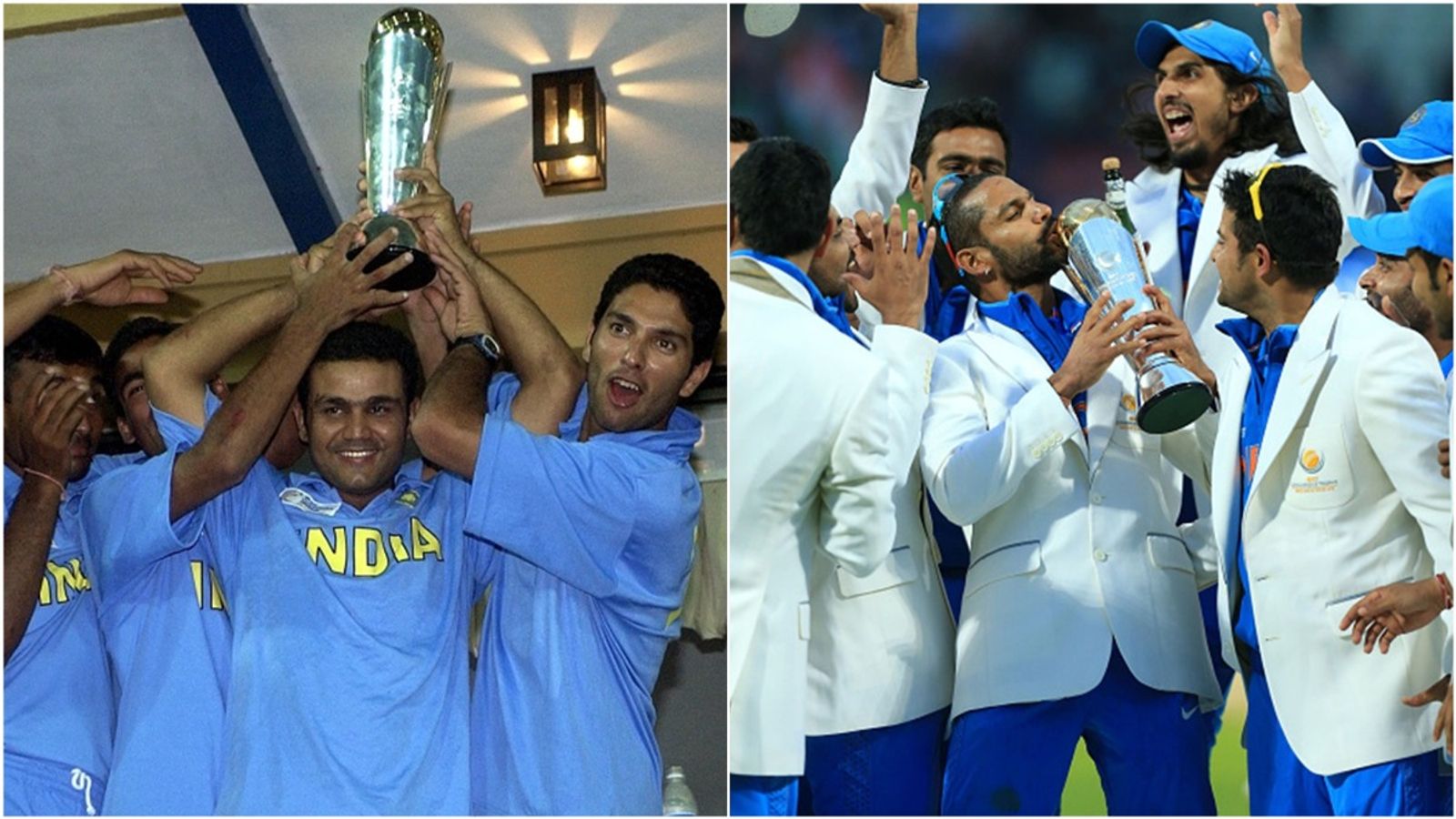 From sharing trophy with this Asian giant to beating England in T20 final: India's Champions Trophy performance in each edition Indian players celebrate their Champions Trophy triumph 9 years apart.