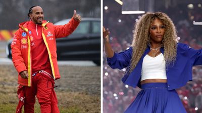 7-time F1 World Champion Lewis Hamilton Breaks Silence on Serena Williams and Drake Saga that Exploded During Kendrick Lamar's Performance at Super Bowl Lewis Hamilton and Serena Williams in the frame.