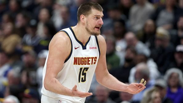 Nikola Jokic Injury Report: Will the Nuggets star center play tonight against the Trail Blazers? Nikola Jokic in the frame.