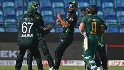 Big blow to Pakistan days before Champions Trophy 2025 as ICC slaps three star players with heavy punishment Pakistan players celebrating Temba Bavuma's wicket