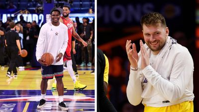 Timberwolves Star Anthony Edwards Takes Subtle Jibe at Dallas Mavericks with a Witty Comment on Luka Doncic Trade, 'I hope they ain’t trade me' Anthony Edwards and Luka Doncic in the frame.