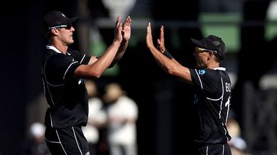 'Unfortunately, he won't be available...': New Zealand star player set to miss Champions Trophy 2025 opener clash against Pakistan Trent Boult celebrates with teammate Kyle Jamieson