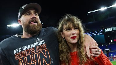 NFL salary cap skyrockets at $277.5M to $281.5M per team, Fans say 'Thank You Taylor Swift' Taylor Swift and Travis Kelce in the frame