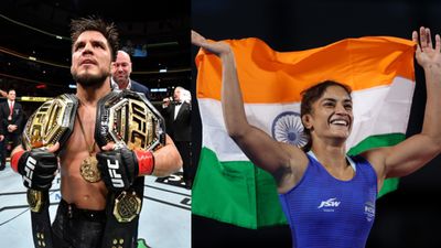 American Olympic Gold medalist wrestler hails India's Vinesh Phogat who nearly missed a medal at Paris Olympics 2024 says,' Imagine if she had won, would have changed Indian wrestling forever' Henry Cejudo and Vinesh Phogat in the frame