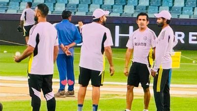 T20 World Cup winning star to miss India vs Bangladesh Champions Trophy 2025 clash? Gautam Gambhir's cryptic hug sparks speculations Gautam Gambhir alongside Ravindra Jadeja, Varun and Rohit Sharma