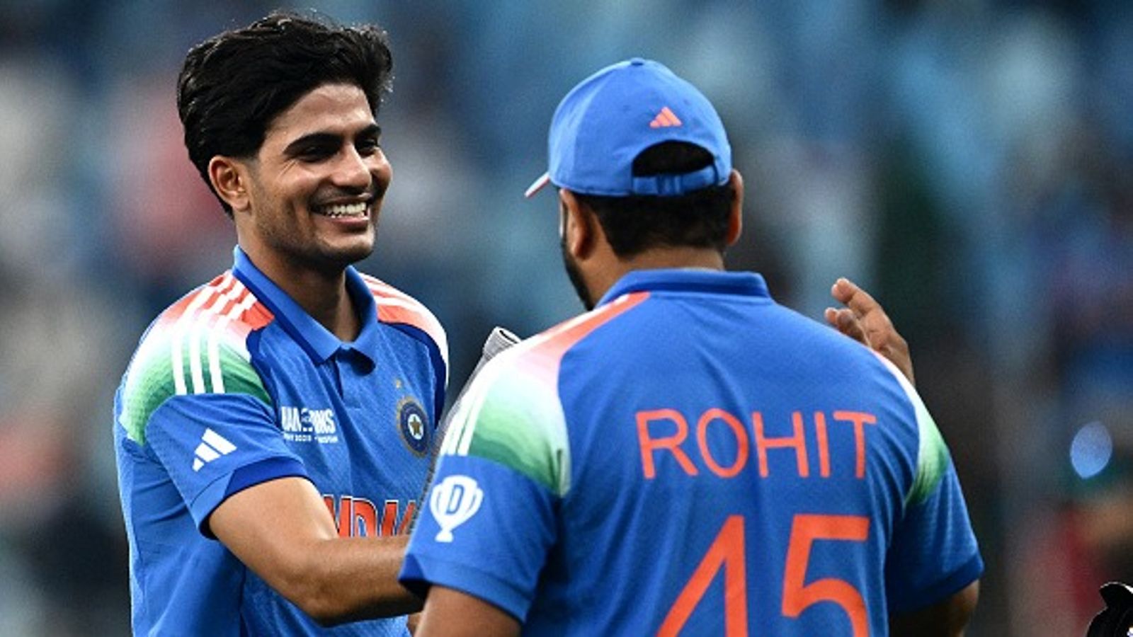 'At one point there was pressure on us and the message came...': Shubman Gill reveals crucial words from dressing room following India's 6-wicket win over Bangladesh India's Shubman Gill (L) is congratulated by his captain Rohit Sharma after India's 6-wicket win over Bangladesh in Champions Trophy clash