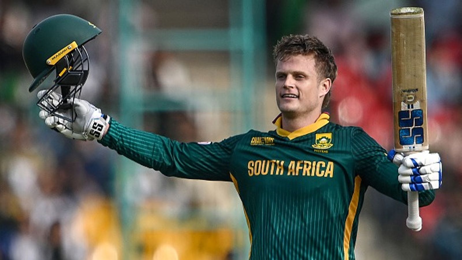 Ryan Rickelton creates history, achieves massive feat after smashing century in Champions Trophy clash against Afghanistan Ryan Rickelton celebrates after scoring a century