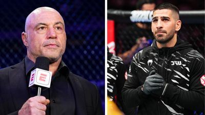 'I don’t care if he...': What Did Joe Rogan Say About Ilia Topuria Before He Took the Decision to Vacate UFC Featherweight Title Joe Rogan and Ilia Topuria in the frame.