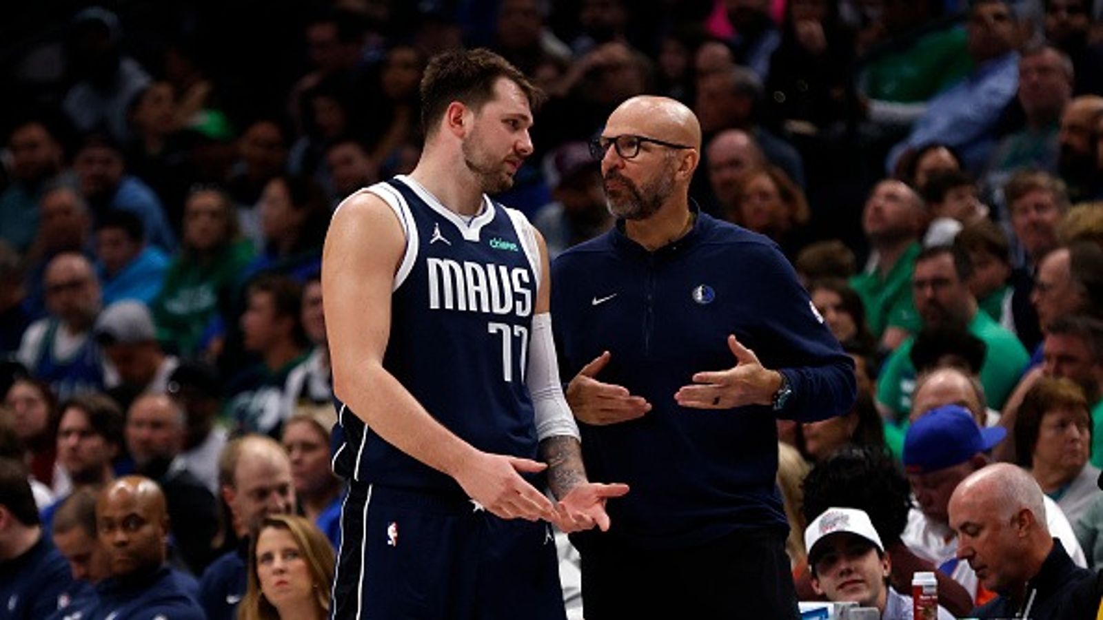 NBA Trade Rumor: Top Trade Target Ditches Mavericks for LA Clippers Mavericks' Luka Doncic and Jason Kidd in the frame.