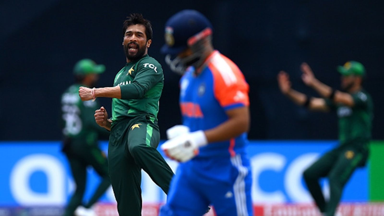 'Indian team may be strong on paper, but made lot of mistakes against Bangladesh': Mohammad Amir feels Pakistan have a chance to win high-voltage game Mohammad Amir of Pakistan celebrates after dismissing Rishabh Pant of India during the ICC Men's T20 Cricket World Cup 2024 clash at Nassau County International Cricket Stadium on June 09, 2024 in New York.
