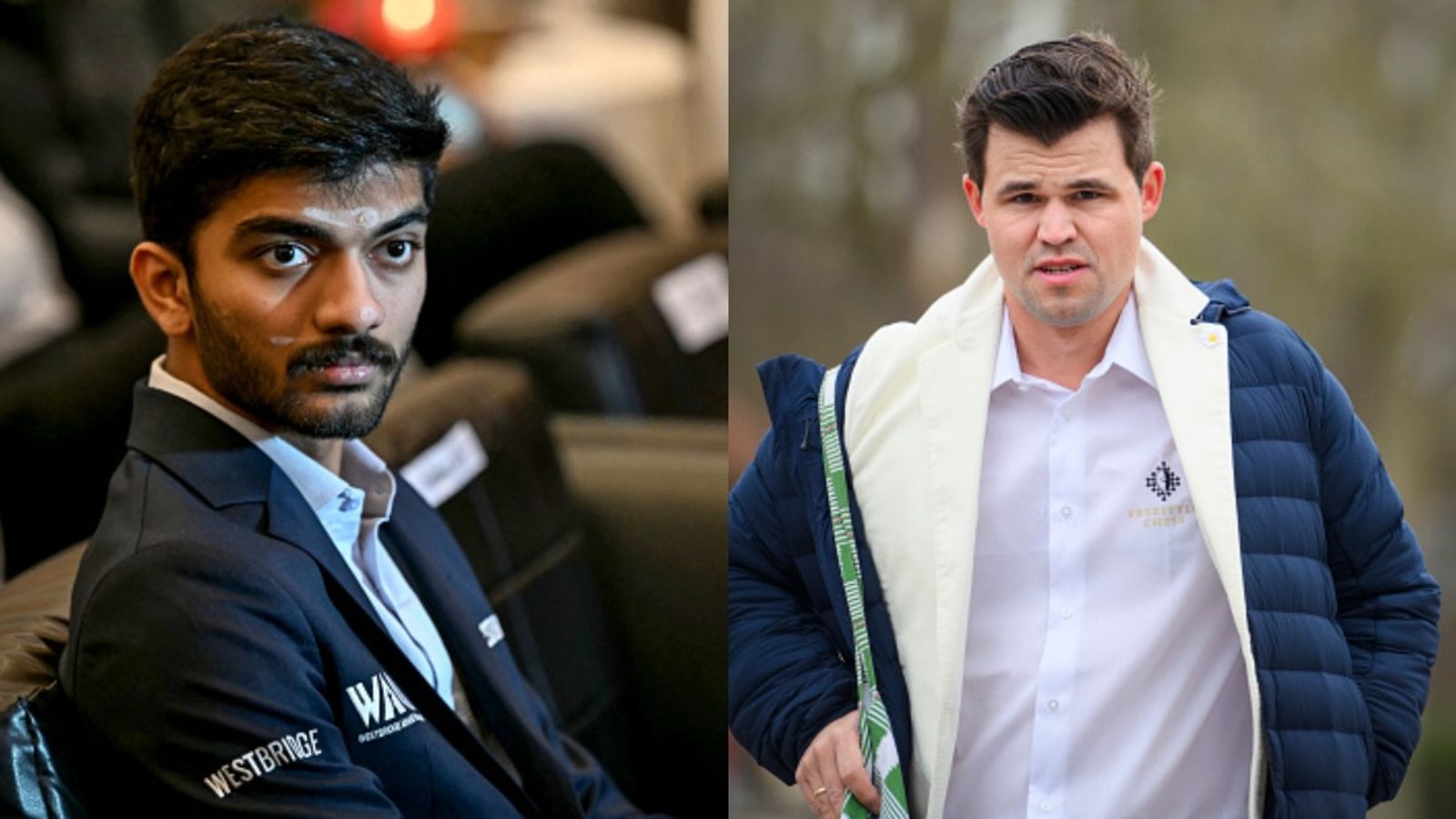 World Champion D Gukesh throws brutal shade at Magnus Carlsen's chess legacy D Gukesh and Magnus Carlsen in the frame (via Getty)