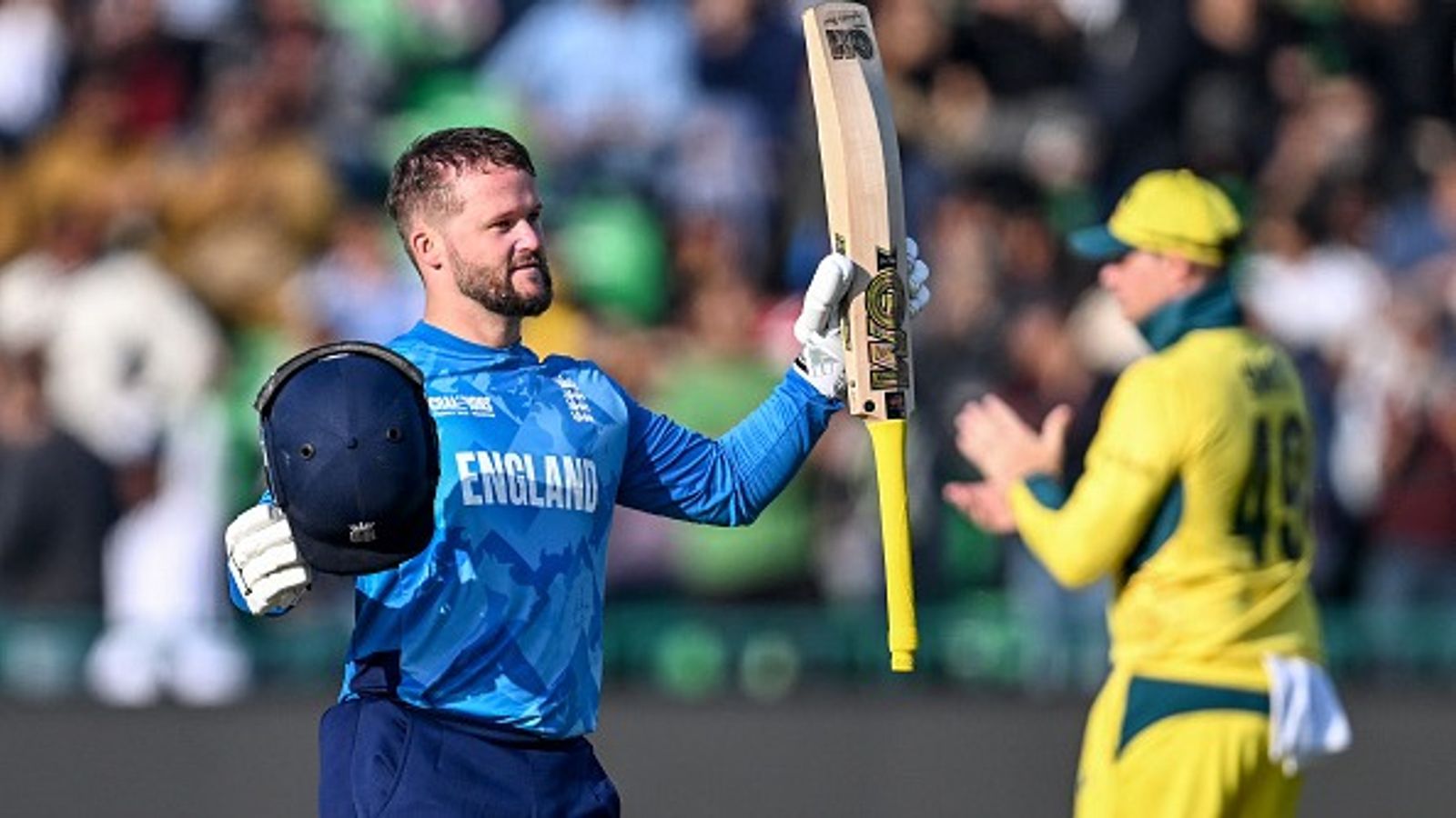 Ben Duckett scripts history, notches massive Champions Trophy world record with magnificent century against Australia England's Ben Duckett (L) celebrates after scoring a century in the Champions Trophy clash against Australia