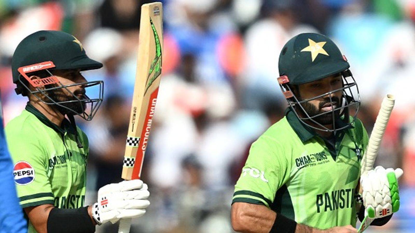 Sindh governor promises bumper prize money for Pakistan team if they beat India in Champions Trophy 2025 clash Pakistan's Saud Shakeel (L) and captain Mohammad Rizwan in frame