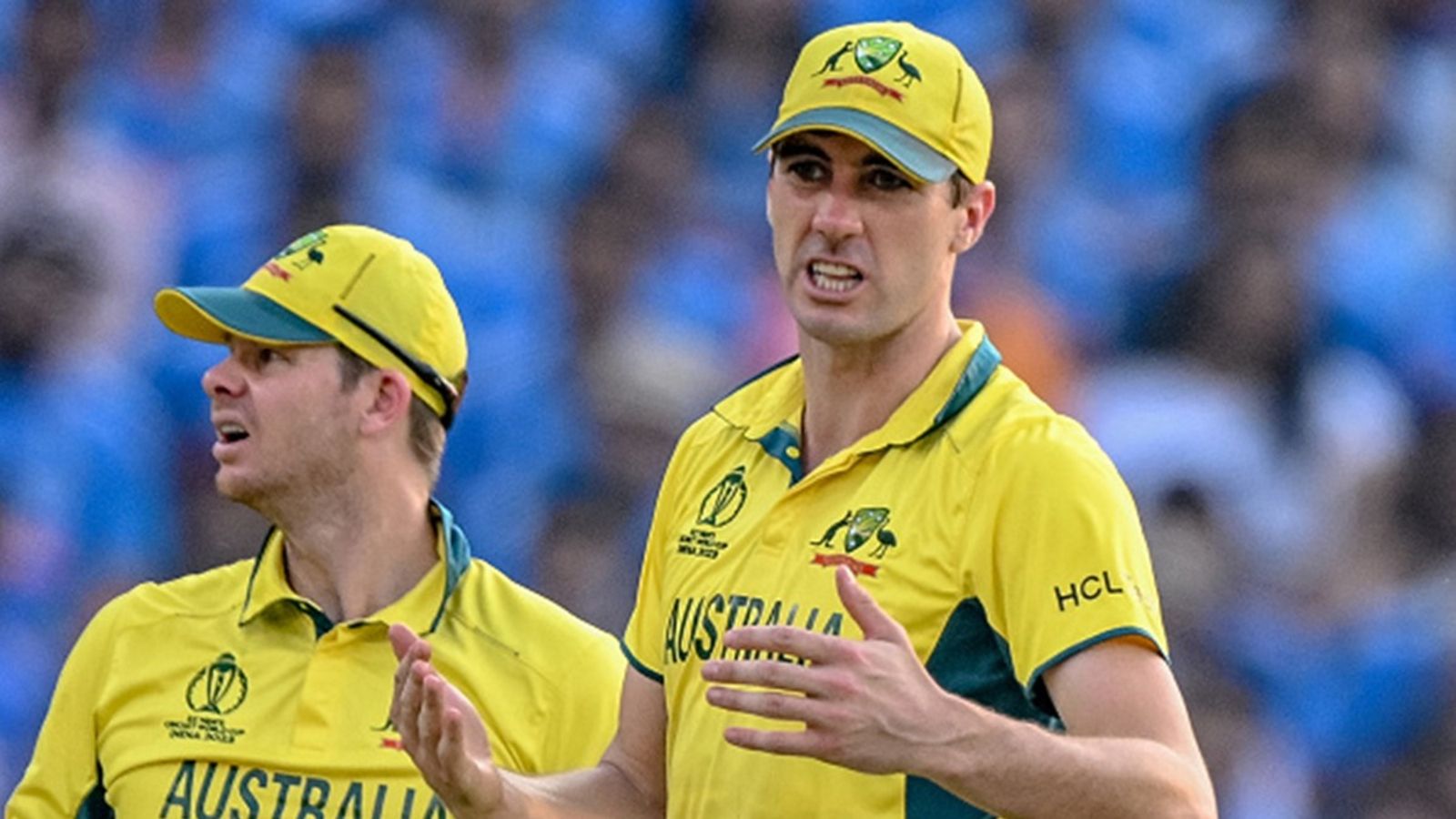 Pat Cummins slams Australian publication for fake quote bashing India playing their Champions Trophy 2025 matches in Dubai Australia's captain Pat Cummins (R) talks with his teammates during the 2023 ICC Men's Cricket World Cup final match between India and Australia at the Narendra Modi Stadium in Ahmedabad on November 19, 2023.
