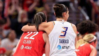 Caitlin Clark Proves Why She is an Ideal Role Model with Her Touching Reaction to Diana Taurasi's WNBA Retirement Caitlin Clark #22 of the Indiana Fever and Diana Taurasi #3 of the Phoenix Mercury embracing each other.