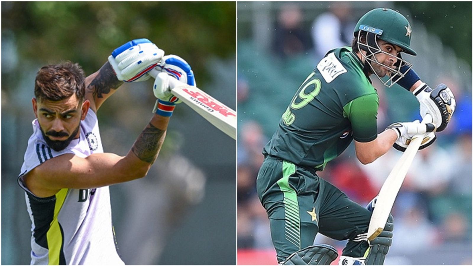 Ahmed Shehzad at last opens up on comparisons with Virat Kohli, says 'As far as looks are concerned, it is...' Virat Kohli in the nets; Ahmed Shehzad plays a shot.