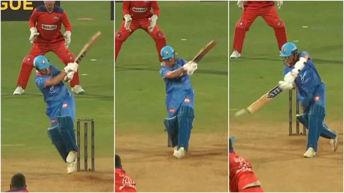 6,4,4! Vintage Sachin Tendulkar gets Mumbai crowd roaring, leads India to comfortable 9-wicket win over Eoin Morgan's England; watch video 6,4,4! Vintage Sachin Tendulkar gets Mumbai crowd roaring, leads India to comfortable 9-wicket win over Eoin Morgan's England; watch video