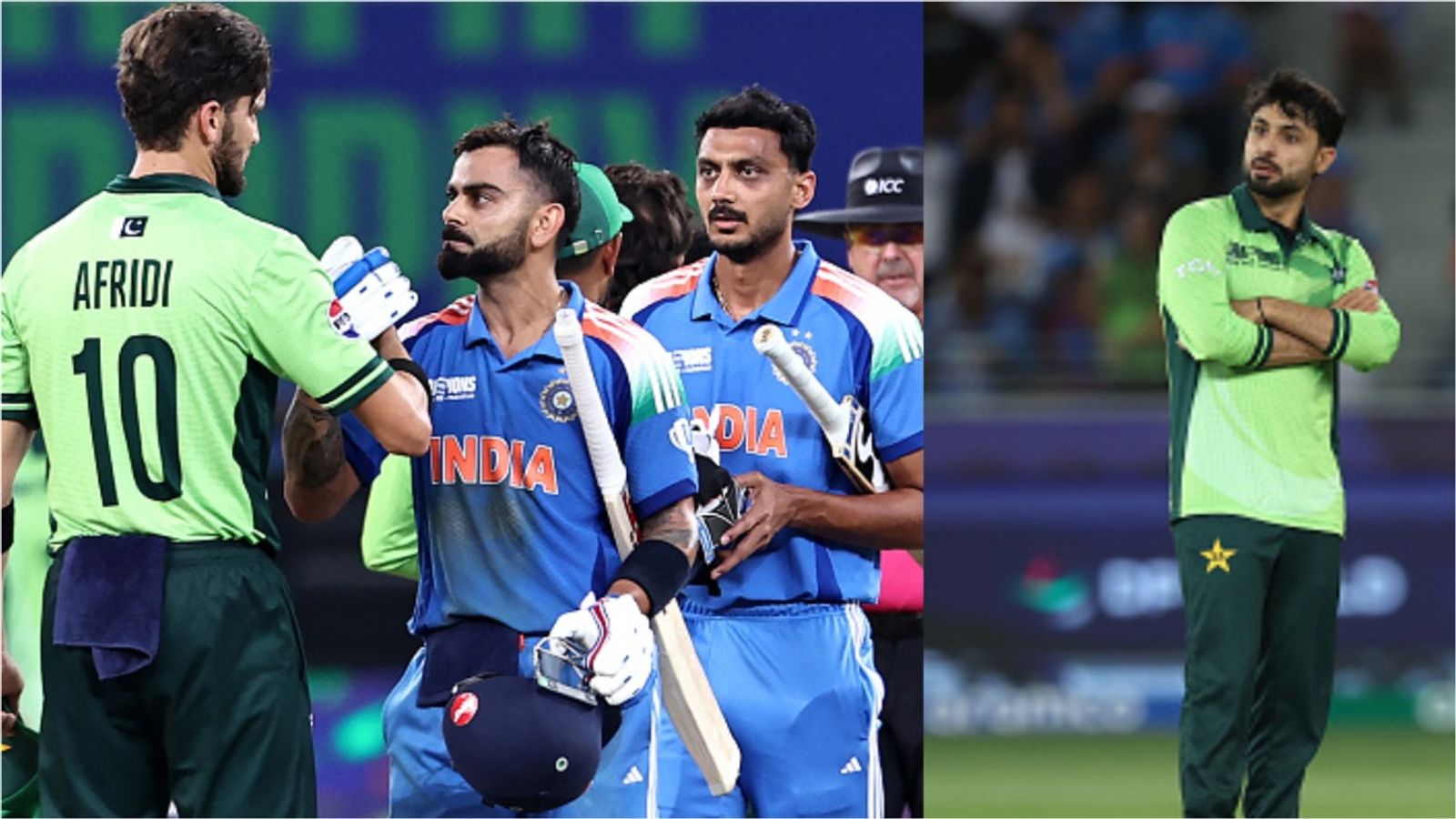 'Such a cheap mentality...I pity Pakistan': Yuvraj Singh's father mercilessly blasts Shaheen Afridi, Abrar Ahmed in the same breath on Virat Kohli, Shubman Gill episodes Pakistan's Shaheen Afridi (L), Abrar Ahmed (R) and India's Virat Kohli and Axar Patel (2nd from Right) in frame