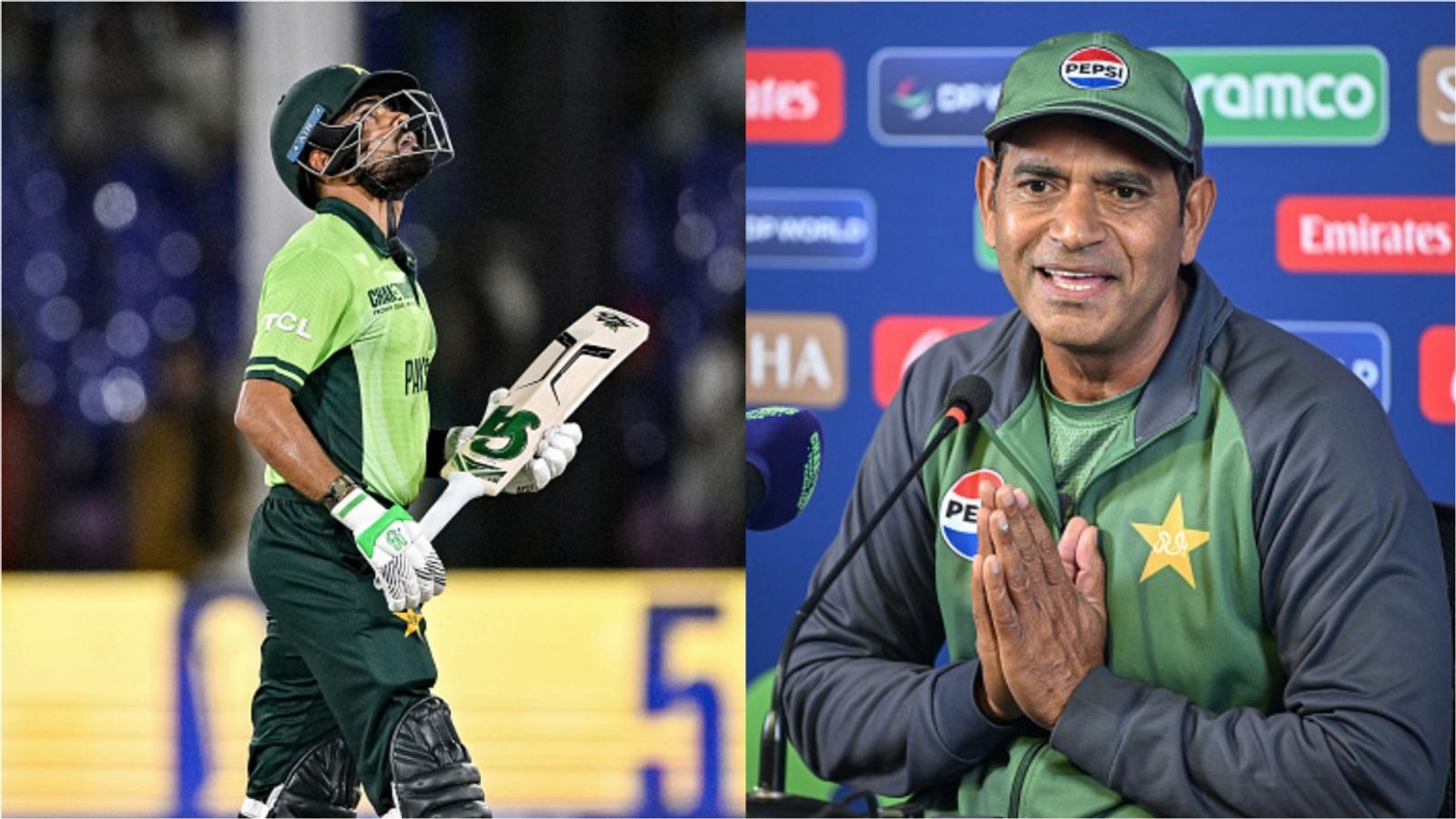 'What options do we have other than Babar Azam?': Pakistan head coach breaks silence on questions around Champions Trophy squad selection Pakistan's star batter Babar Azam (L) and interim head coach Aaqib Javed in frame