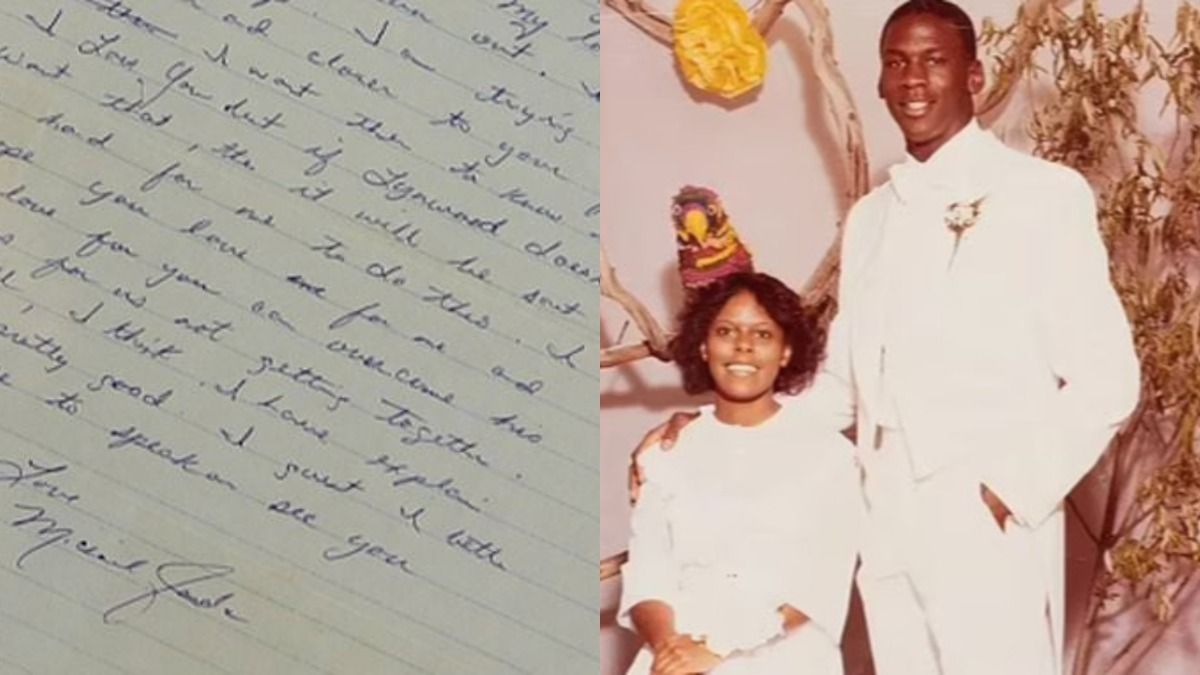 'Laquetta you are my whole life next to basketball': Michael Jordan's 1981 Love letter to high school girlfriend goes up for auction, read here Michael Jordan and Laquetta Robinson in the frame