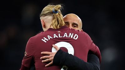 'We will be back': Pep Guardiola Delivers Positive Message After Manchester City's Much-Needed Win Against Spurs That Came Following Devastating Defeats to Real Madrid and Liverpool Pep Guardiola hugs Erling Haaland