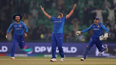 After historic win against England, head coach Jonathan Trott reveals Afghanistan's plan for Australia, says 'going to make sure when they wake up tomorrow, they're...' Azmatullah Omarzai of Afghanistan celebrating a wicket against England