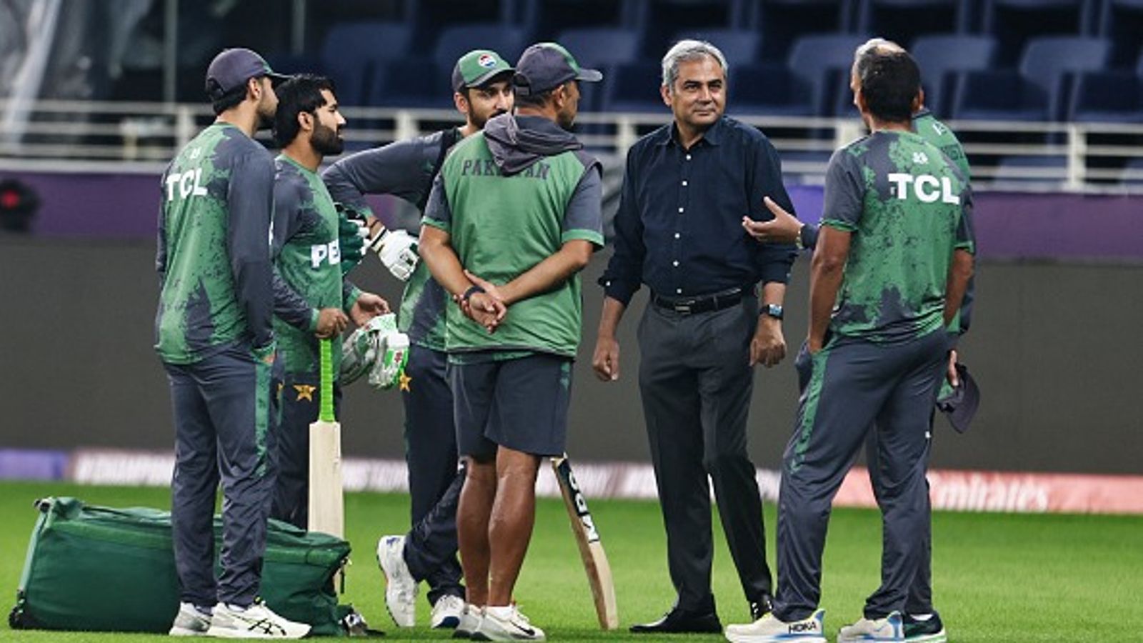 'PCB chairman doesn't know much about cricket...': Ex-Pakistan star passes shocking remarks on Mohsin Naqvi after team's poor campaign in Champions Trophy 2025 Pakistan's Cricket Board (PCB) Mohsin Naqvi speaks with the team members during a practice session at the Dubai International Stadium in Dubai