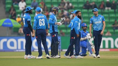 'If he's got 11 centuries, what's he doing at No.9?': Sunil Gavaskar, Wasim Akram ask tough question to England after Champions Trophy 2025 ouster England's Adil Rashid (2nd from Right) celebrates the wicket of Afghanistan's Hashmatullah Shahidi during their Champions Trophy clash