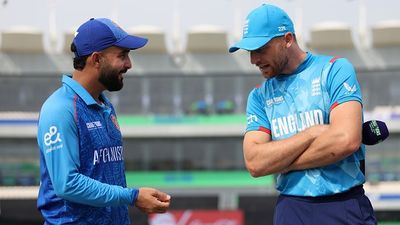 Afghanistan captain's big appeal to England ahead of South Africa calsh amidst Champions Trophy's tight semifinal scenario, says 'You never...' Afghanistan's Hashmatullah Shahidi and England's Jos Buttler (R) in frame