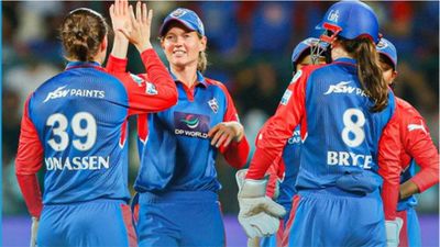WPL 2025: Jess Jonassen's 3-fer, Meg Lanning's fifty propel Delhi Capitals to summit of point table with 9-wicket win over Mumbai Indians WPL 2025: Jess Jonassen's 3-fer, Meg Lanning's fifty propel Delhi Capitals to summit of point table with 9-wicket win over Mumbai Indians